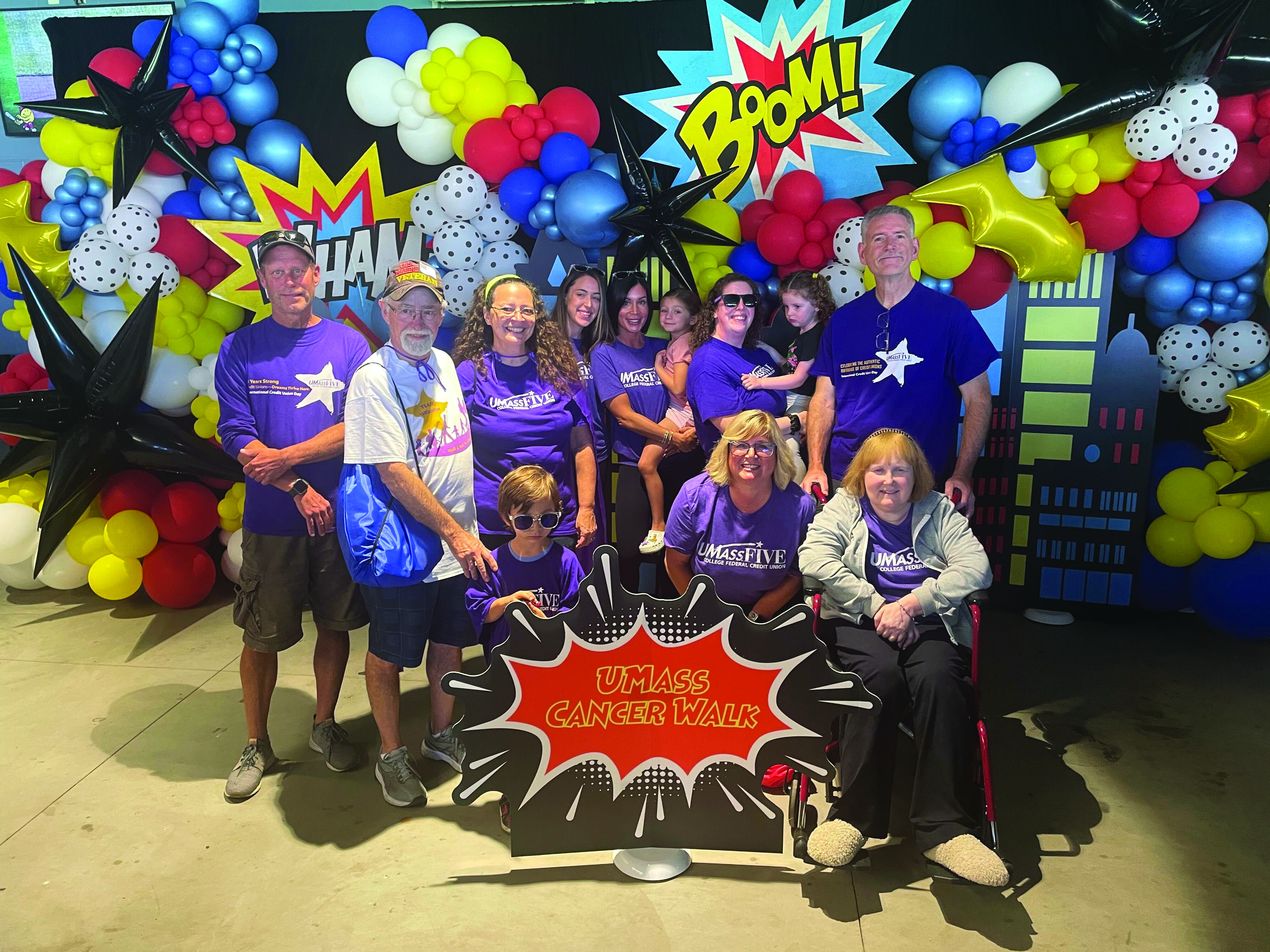 Team UMassFive at the UMass Cancer Walk