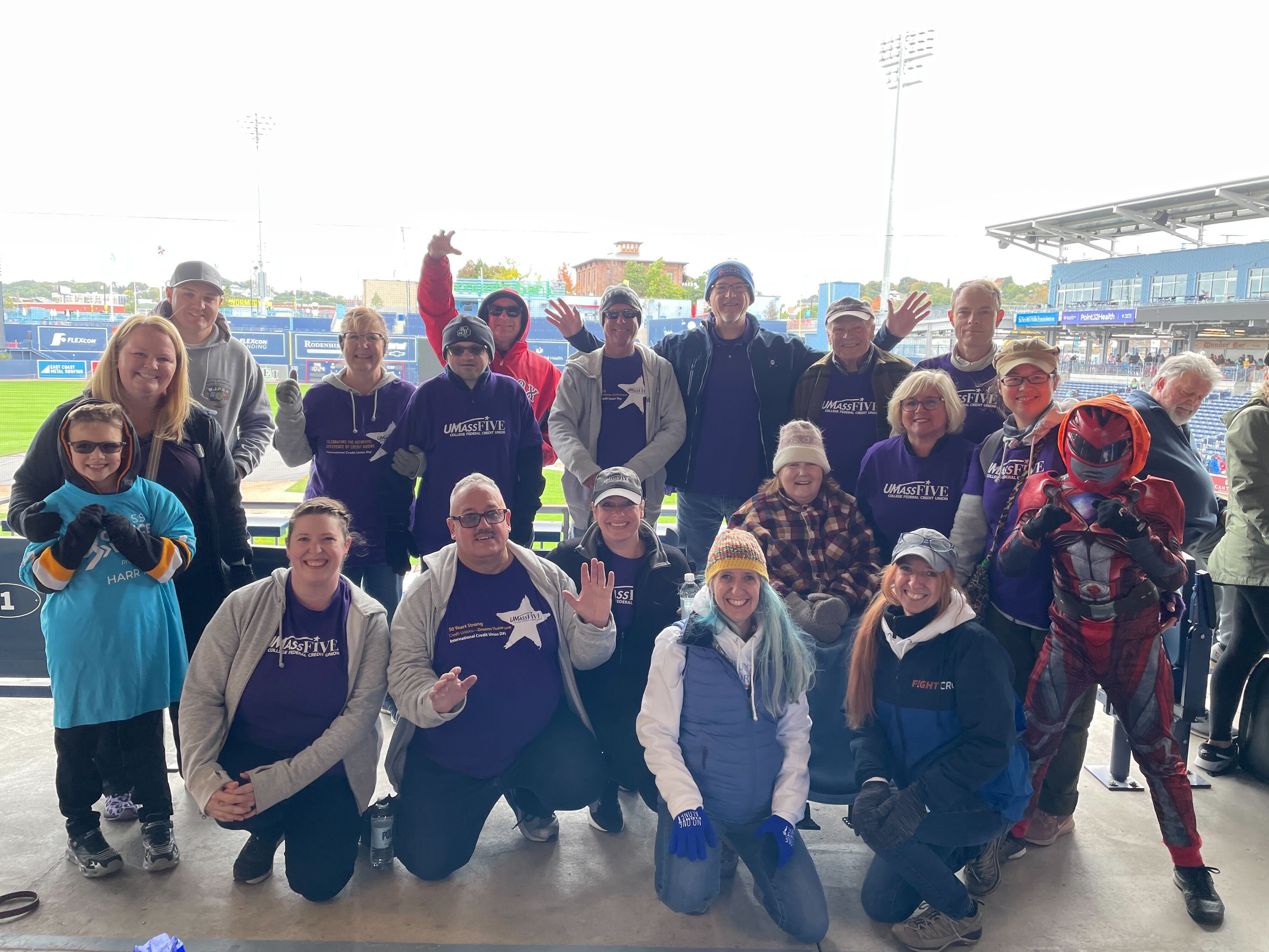 Team UMassFive at the UMass Cancer Walk and Run