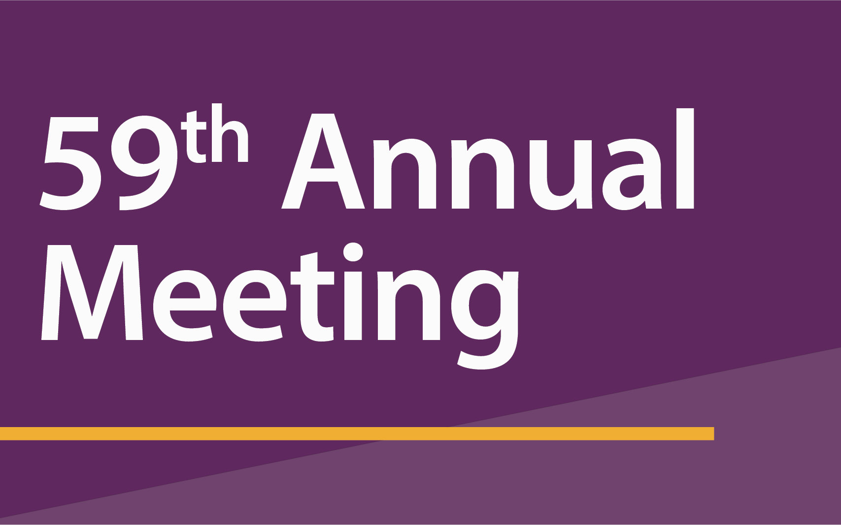 59th Annual Meeting