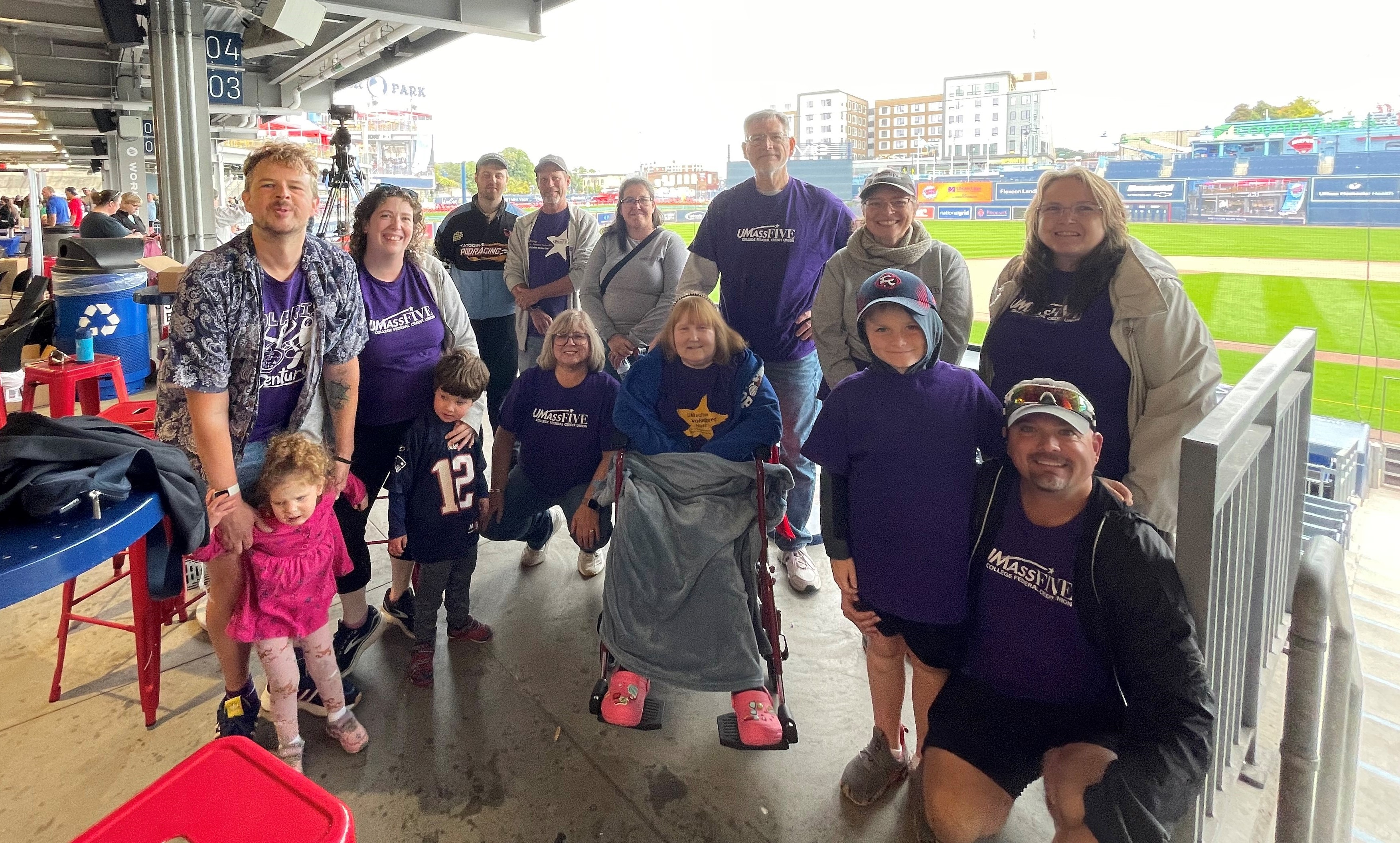 Team UMassFive at at the UMass Cancer Walk