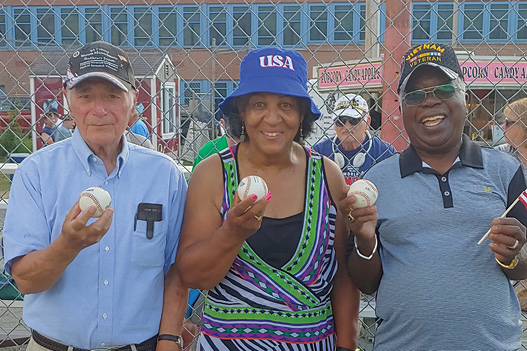 Veterans at the Valley Blue Sox Game